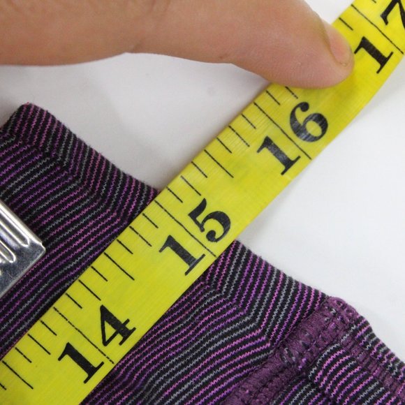 Tuff Athletics Cropped Legging Womens Purple Gym & Training Comfort Medium M - Picture 6 of 7